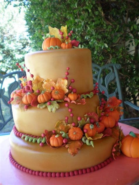 Fall Wedding Cake This One Is One Of My Favorites I Made This For My