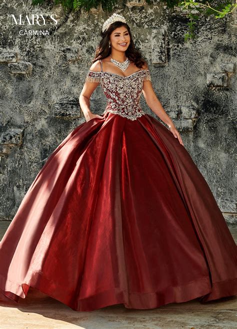 cold shoulder satin quinceanera dress by mary s bridal mq1059 quinceanera dresses red ball