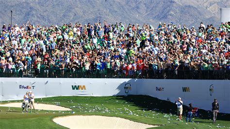 Fans Shower 16th Hole At Phoenix Open With Beer Cans After Hole In One