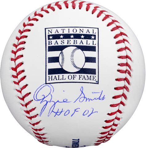 Ozzie Smith St Louis Cardinals Autographed Hall Of Fame Baseball With Hof 02 Inscription