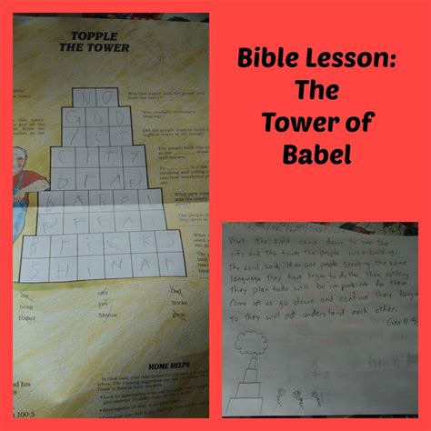 Bible Time The Tower Of Babel A Net In Time Schooling