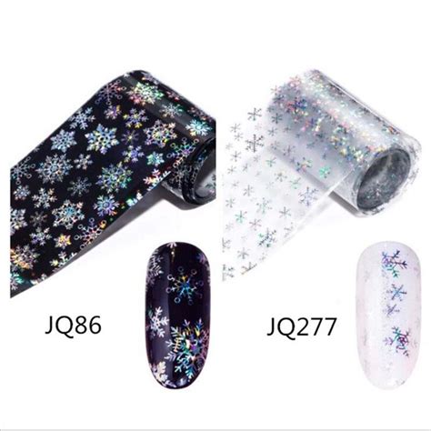 New Christmas Snowflake Holographic Nail Foils Christmas Winter Nail