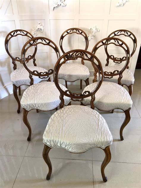 Quality Set Of Six Victorian Walnut Dining Chairs Antiques Atlas