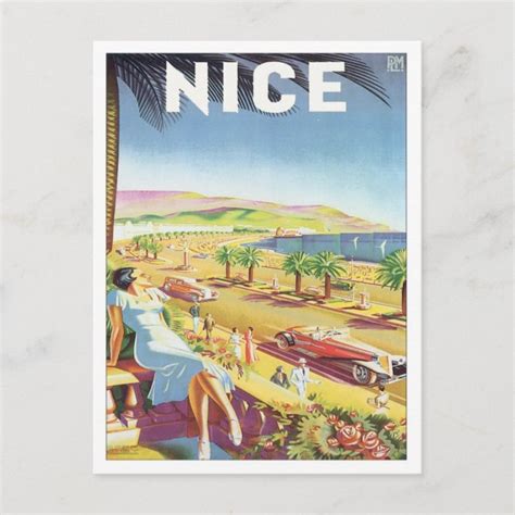 Vintage Nice France Postcard Zazzle