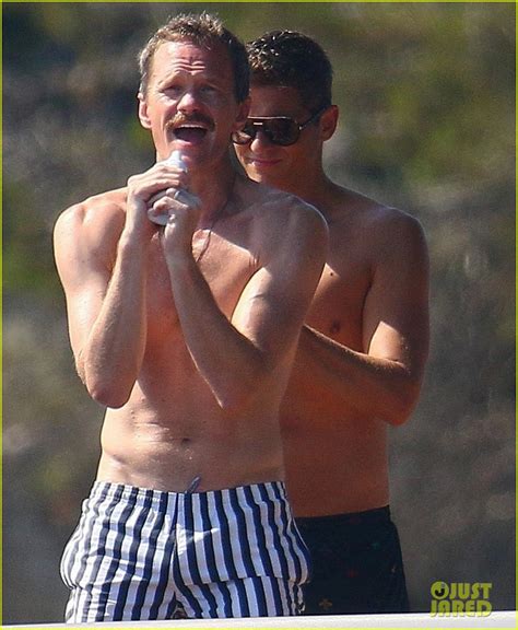 Neil Patrick Harris Goes Shirtless Shows Off Fit Body In France Photo 4330129 David Burtka