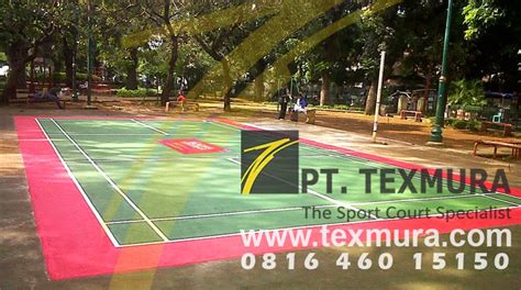 Instant badminton court does not solve draft issue. FOTO - PT. Texmura - Kontraktor Lapangan Badminton