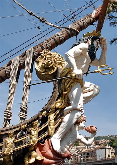 Galeón Neptuno Más Ship Figurehead Spanish Galleon Bateau Pirate Old