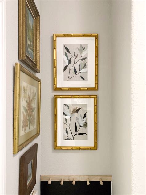 Modern Gallery Wall With Art To Frames