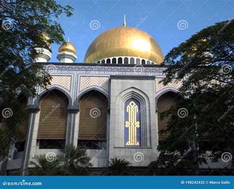 One Of The Facades Of Jame Asr Hassanil Bolkiah Mosque In Brunei Editorial Photography Image