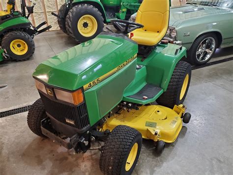 Sold John Deere 455 Diesel Garden Tractor Regreen Equipment And Rental