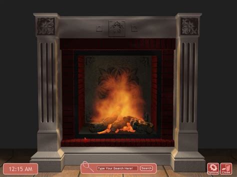 50 Virtual Fireplace Wallpaper Wallpapersafari