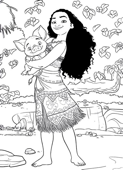 Moana Coloring Pages Printable