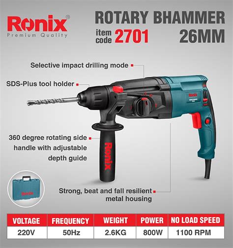 New Corded Rotary Hammer Drill Ronix Tool For Digging Ronix Tools