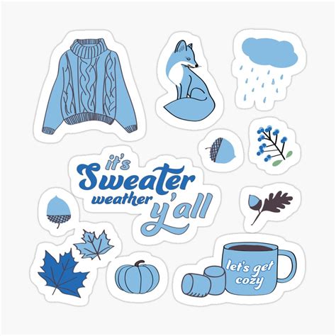 Blue Aesthetic Stickers Aesthetic Stickers Blue Aesth
