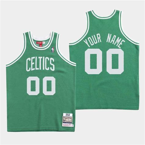 Mens Boston Celtics 00 Custom Green Legacy Baseball Jersey Huh88e5h
