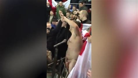 England Fan Strips Completely Naked And Parties In The Stands During