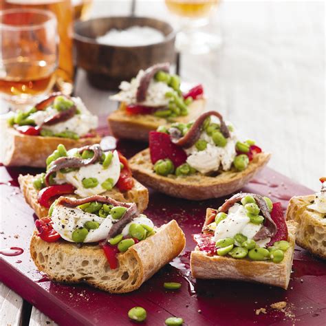 These dinner party recipes will take the stress out of hosting; Mozzarella and Anchovy Bruschetta - Woman And Home