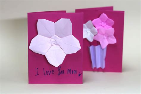 Tutorial Mother S Day Card With Flower Origami The Idea King