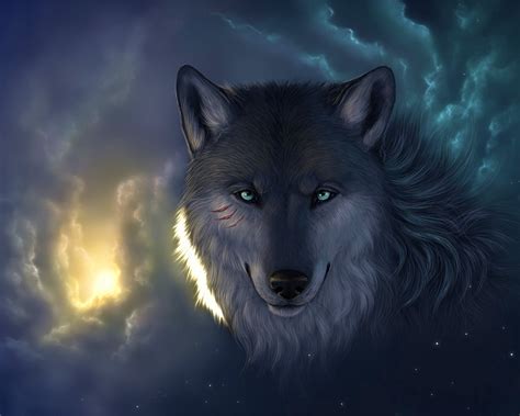 Download Wolf Art Wallpaper By Davidkim Wolf Art Wallpaper Wolf