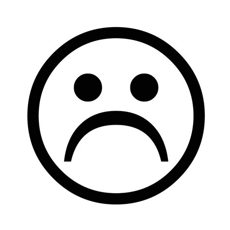 Sad Face Black And White Clipart Best Clipart Best