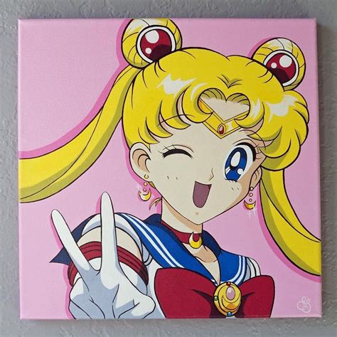 Sailor Moon Acrylic Painting