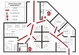 Office Building Emergency Plan Template | MyDraw