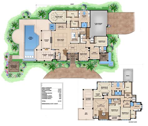 Luxury House Plan 175 1101 5 Bedrm 6152 Sq Ft Home Theplancollection