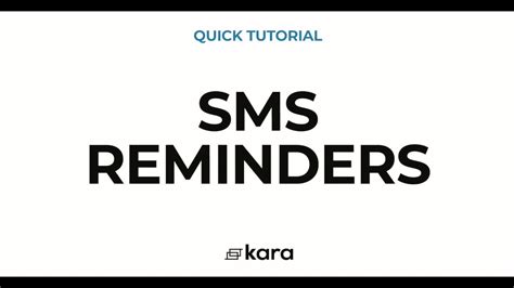 Sms Reminders Youtube