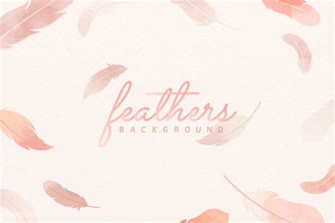 Pink Lightweight Feather Background Vector Premium Image By Rawpixel