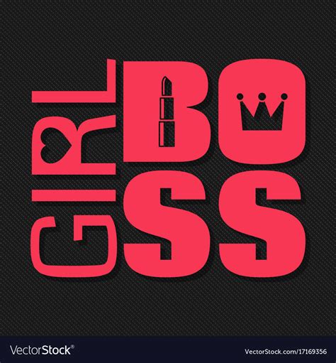 Girl Boss Lady Business Logo Royalty Free Vector Image