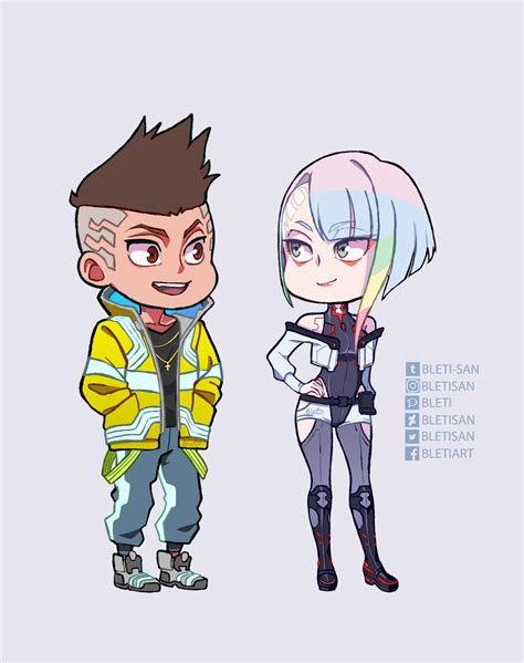 Lucy And David Martinez Cyberpunk And 1 More Drawn By Bletisan Danbooru