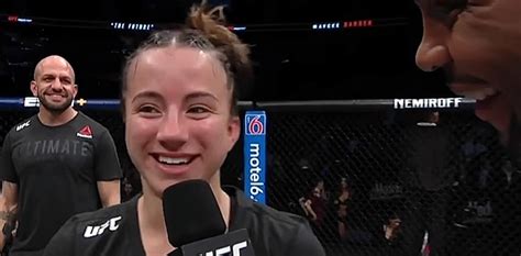 Maycee Barber Ufc Nashville Octagon Interview Ufc And Mma News Results