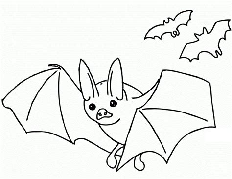 Free Bat Coloring Pages Coloring Home