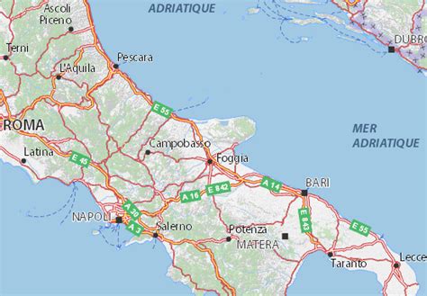 Michelin Foggia Map Viamichelin