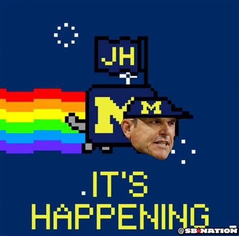 Michigan Fans Have Turned Jim Harbaugh Into Nyan Cat