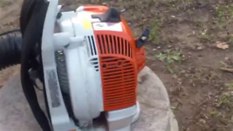 Anything that restricts the flow of fuel or air will cause your mix to be off, so it won't ignite in the cylinder. Stihl BR200 Backpack Blower Review - YouTube