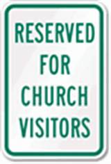 Guest Parking Signs Church Images