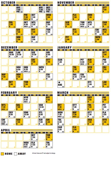 Boston Bruins Printable Schedule 2023 Printable Blank World