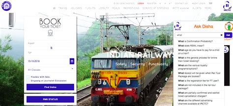 Irctc Debuts An Ai Powered Chatbotaskdisha