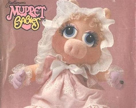 Jim Hensons Muppet Babies Miss Piggy Doll And Clothes Pattern Etsy