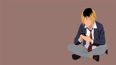 Kozume Kenma Haikyuu Minimalist Wallpaper Cool Anime Wallpapers