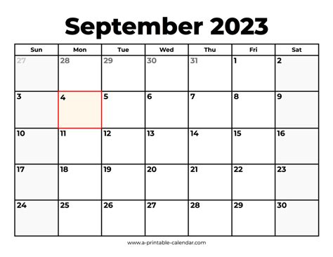 Sept 2023 Calendar With Holidays Get Calendar 2023 Update