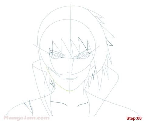 How To Draw Sasuke Rinnegan From Naruto Tutoriais De