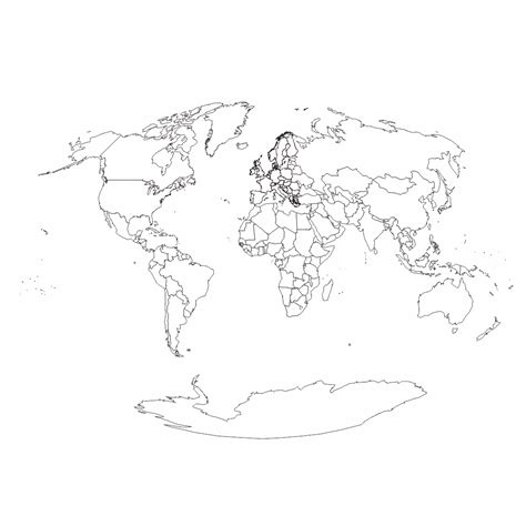 World Map Black And White Printable Printable Templates
