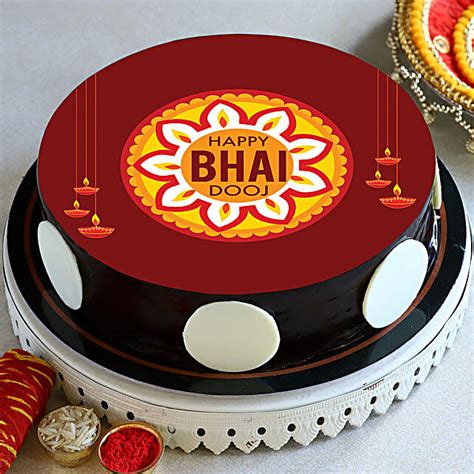 Buy Send Bhai Dooj Theme Truffle Cake Kg Online Fnp