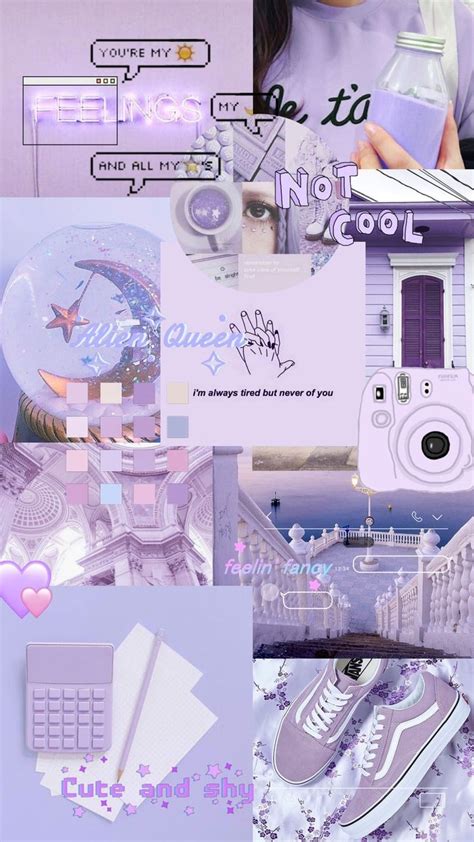 Iphone Aesthetic Pastel Tumblr Purple Collage Iphone Aesthetic Pastel