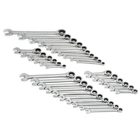 Gearwrench Saemetric 72 Tooth Combination Ratcheting Wrench Tool Set 32 Piece 39327 The