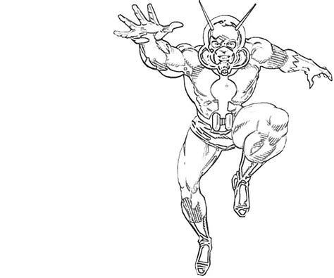 Drawings Ant-Man (Superheroes) – Printable coloring pages