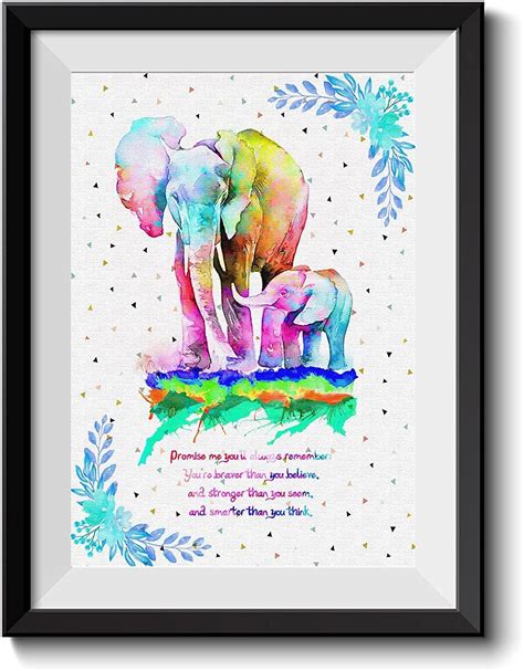 uhomate colorful baby elephant elephants art african elephant home
