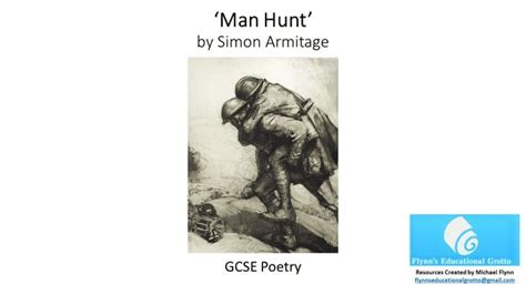 Gcse Poetry ‘man Hunt By Simon Armitage Writing Tasks Academic Writing Simon Armitage